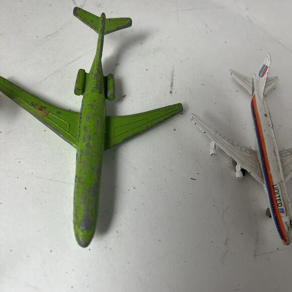 11 Vintage 1970s Matchbox & Wheeler Toy Aircrafts Jets Airplanes Helicopter - Picture 6 of 16